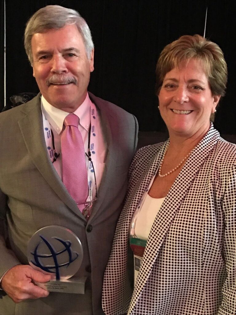 Jim Clark with the 2017 US Outstanding Security Performance Award (OSPA)